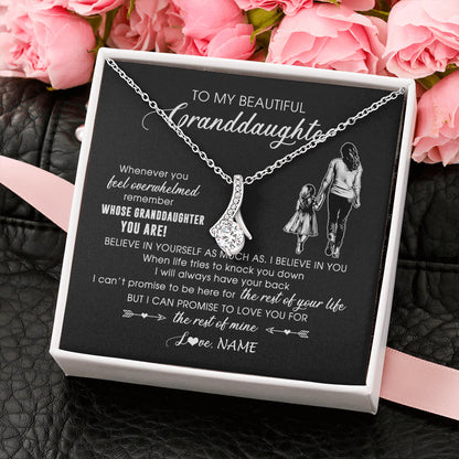 Personalized To My Granddaughter Necklace From Grandma Mimi Whenever You Feel Overwhelmed Granddaughter Jewelry Birthday Christmas Customized Message Card