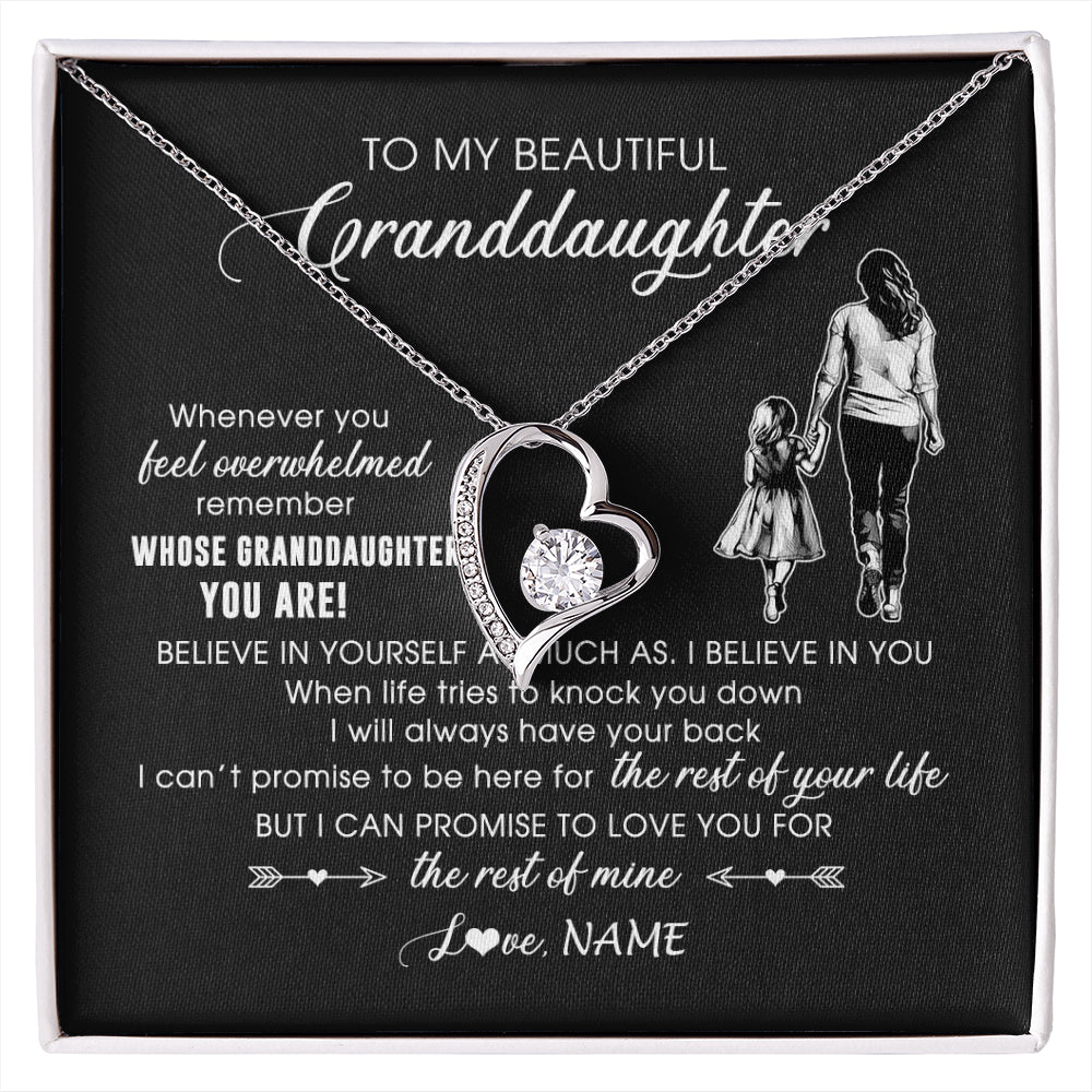 Personalized To My Granddaughter Necklace From Grandma Mimi Whenever You Feel Overwhelmed Granddaughter Jewelry Birthday Christmas Customized Message Card