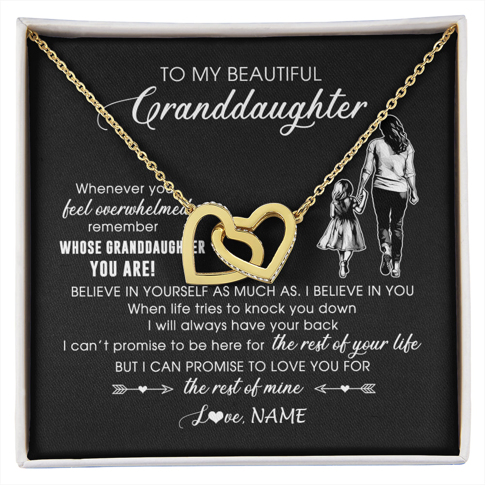 Personalized To My Granddaughter Necklace From Grandma Mimi Whenever You Feel Overwhelmed Granddaughter Jewelry Birthday Christmas Customized Message Card