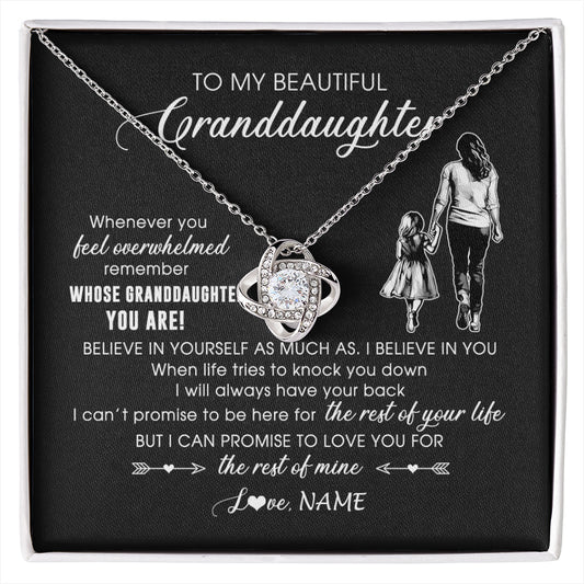 Personalized To My Granddaughter Necklace From Grandma Mimi Whenever You Feel Overwhelmed Granddaughter Jewelry Birthday Christmas Customized Message Card
