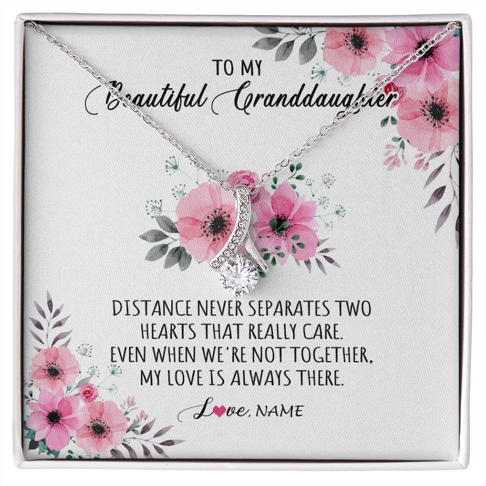 Personalized To My Granddaughter Necklace From Grandma Nana My Love Is Always There Granddaughter Birthday Customized Gift Box Message Card