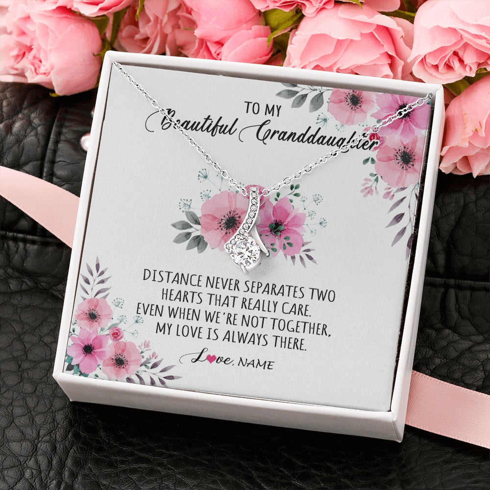 Personalized To My Granddaughter Necklace From Grandma Nana My Love Is Always There Granddaughter Birthday Customized Gift Box Message Card
