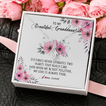 Personalized To My Granddaughter Necklace From Grandma Nana My Love Is Always There Granddaughter Birthday Customized Gift Box Message Card
