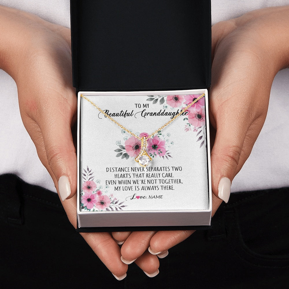 Personalized To My Granddaughter Necklace From Grandma Nana My Love Is Always There Granddaughter Birthday Customized Gift Box Message Card
