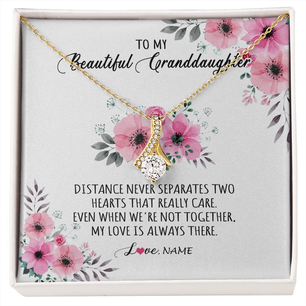 Personalized To My Granddaughter Necklace From Grandma Nana My Love Is Always There Granddaughter Birthday Customized Gift Box Message Card