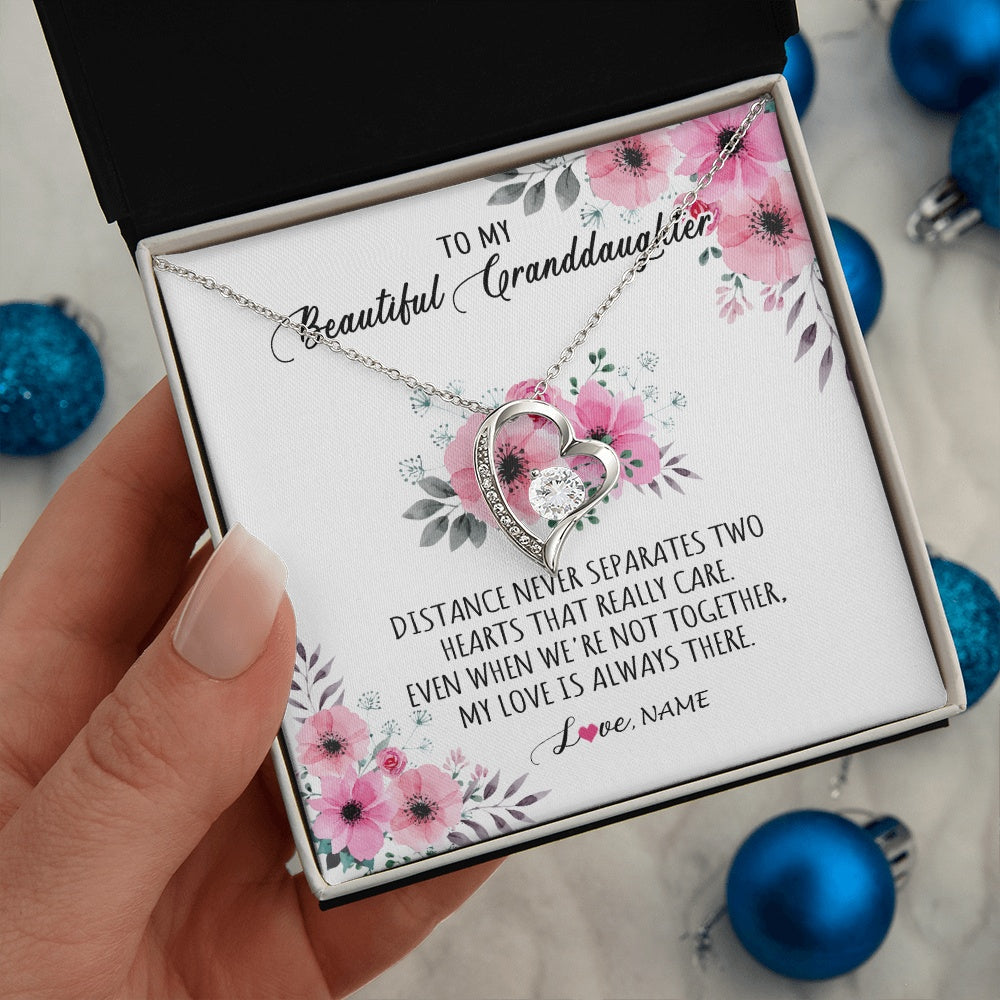Personalized To My Granddaughter Necklace From Grandma Nana My Love Is Always There Granddaughter Birthday Customized Gift Box Message Card