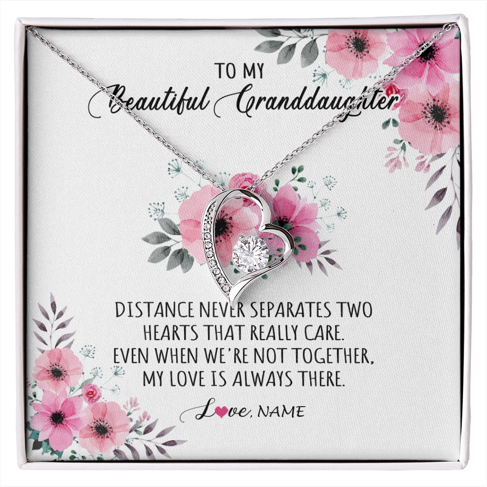 Personalized To My Granddaughter Necklace From Grandma Nana My Love Is Always There Granddaughter Birthday Customized Gift Box Message Card