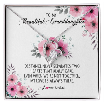 Personalized To My Granddaughter Necklace From Grandma Nana My Love Is Always There Granddaughter Birthday Customized Gift Box Message Card