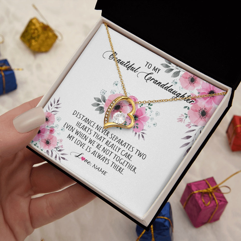 Personalized To My Granddaughter Necklace From Grandma Nana My Love Is Always There Granddaughter Birthday Customized Gift Box Message Card