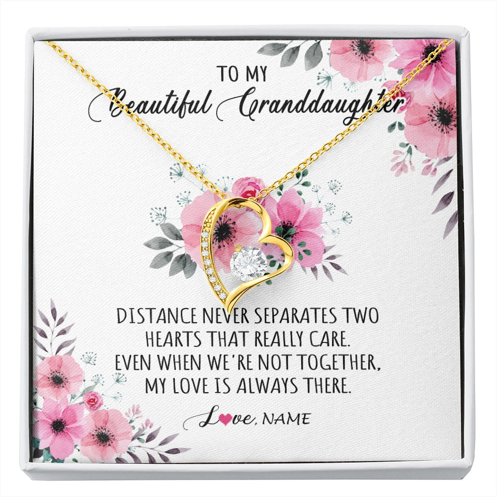 Personalized To My Granddaughter Necklace From Grandma Nana My Love Is Always There Granddaughter Birthday Customized Gift Box Message Card