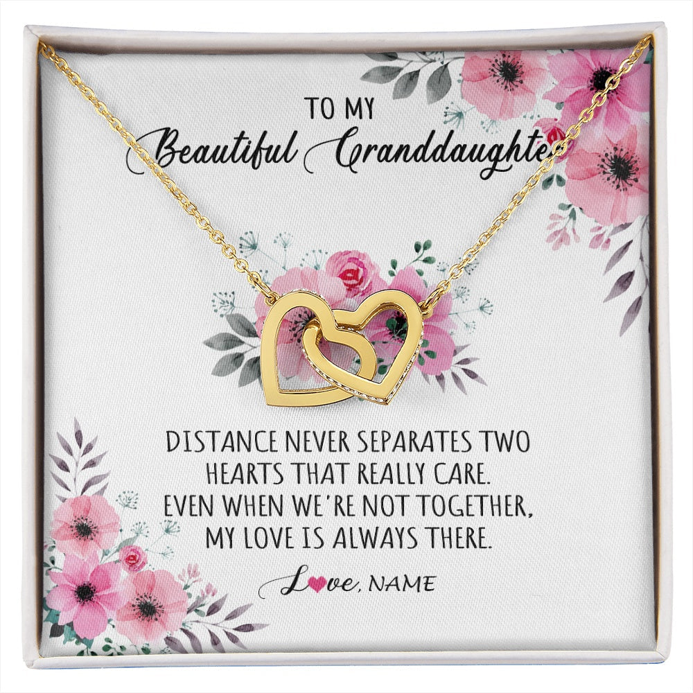 Personalized To My Granddaughter Necklace From Grandma Nana My Love Is Always There Granddaughter Birthday Customized Gift Box Message Card