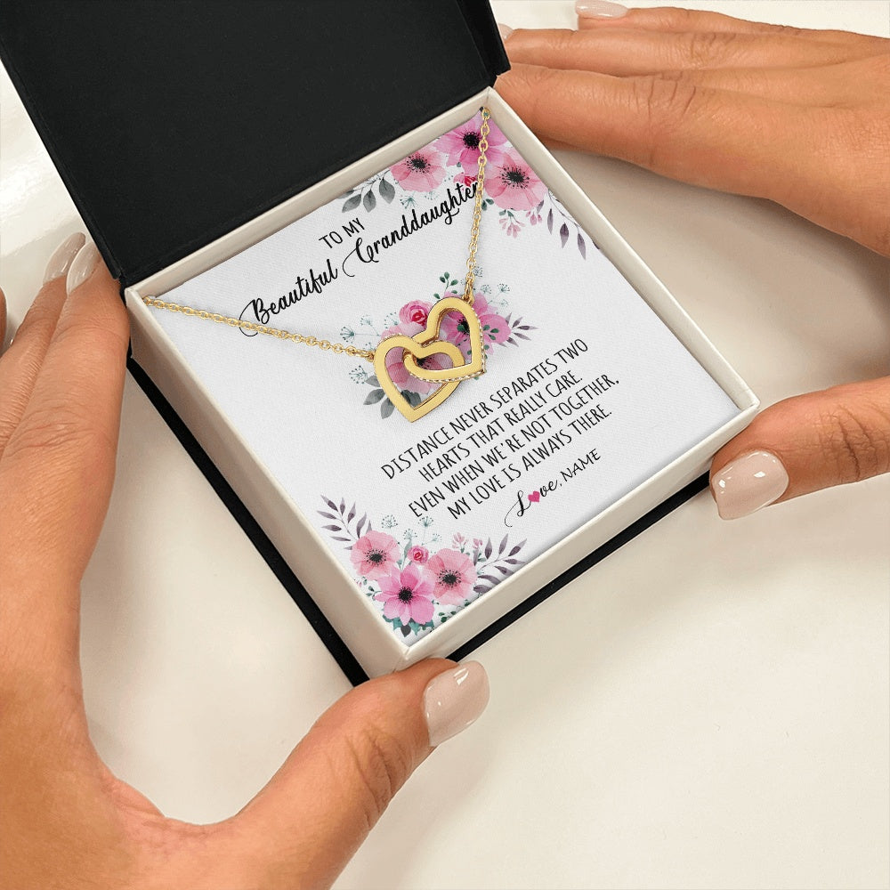 Personalized To My Granddaughter Necklace From Grandma Nana My Love Is Always There Granddaughter Birthday Customized Gift Box Message Card