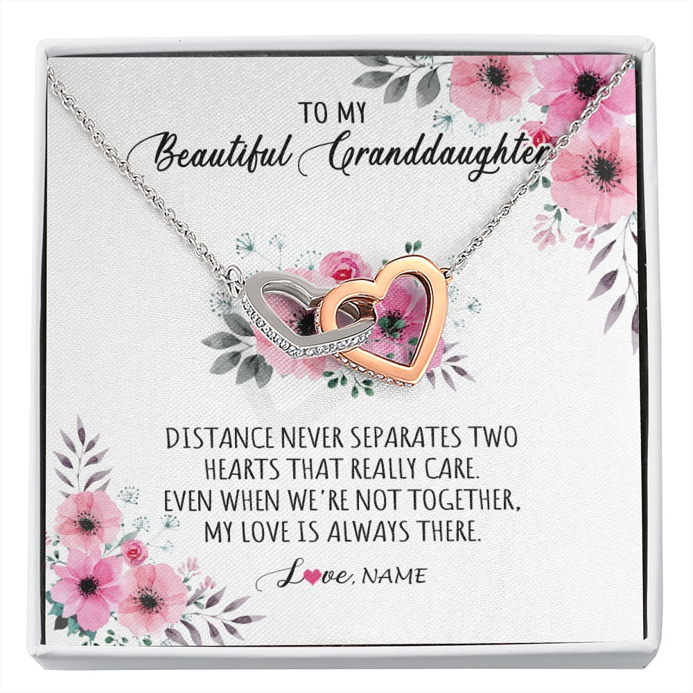Personalized To My Granddaughter Necklace From Grandma Nana My Love Is Always There Granddaughter Birthday Customized Gift Box Message Card