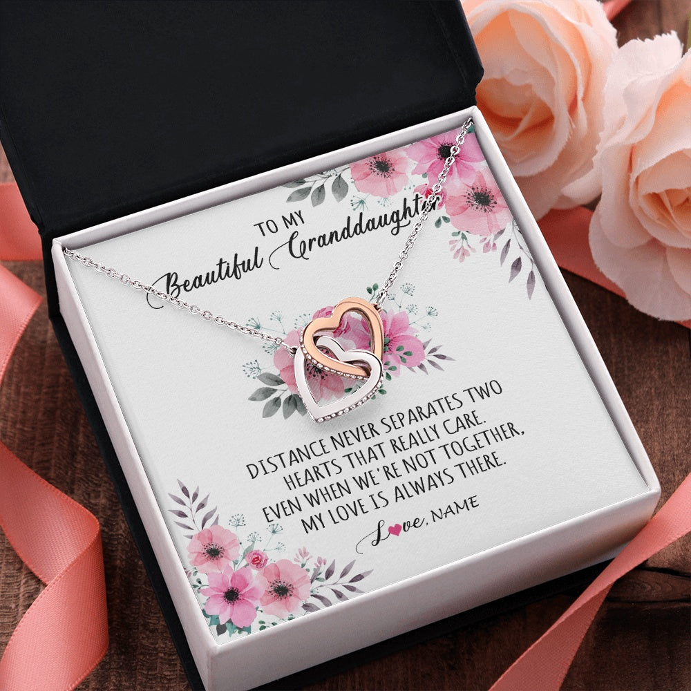 Personalized To My Granddaughter Necklace From Grandma Nana My Love Is Always There Granddaughter Birthday Customized Gift Box Message Card