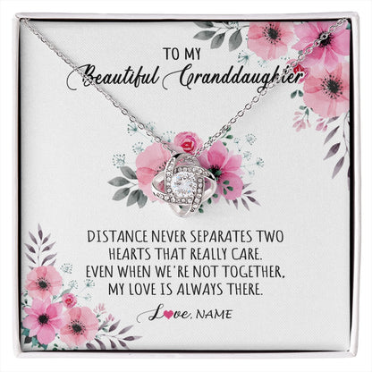 Personalized To My Granddaughter Necklace From Grandma Nana My Love Is Always There Granddaughter Birthday Customized Gift Box Message Card