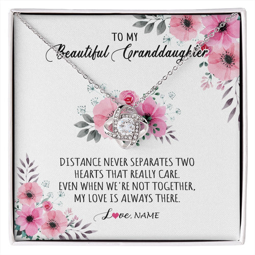 Personalized To My Granddaughter Necklace From Grandma Nana My Love Is Always There Granddaughter Birthday Customized Gift Box Message Card