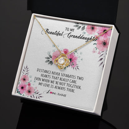 Personalized To My Granddaughter Necklace From Grandma Nana My Love Is Always There Granddaughter Birthday Customized Gift Box Message Card