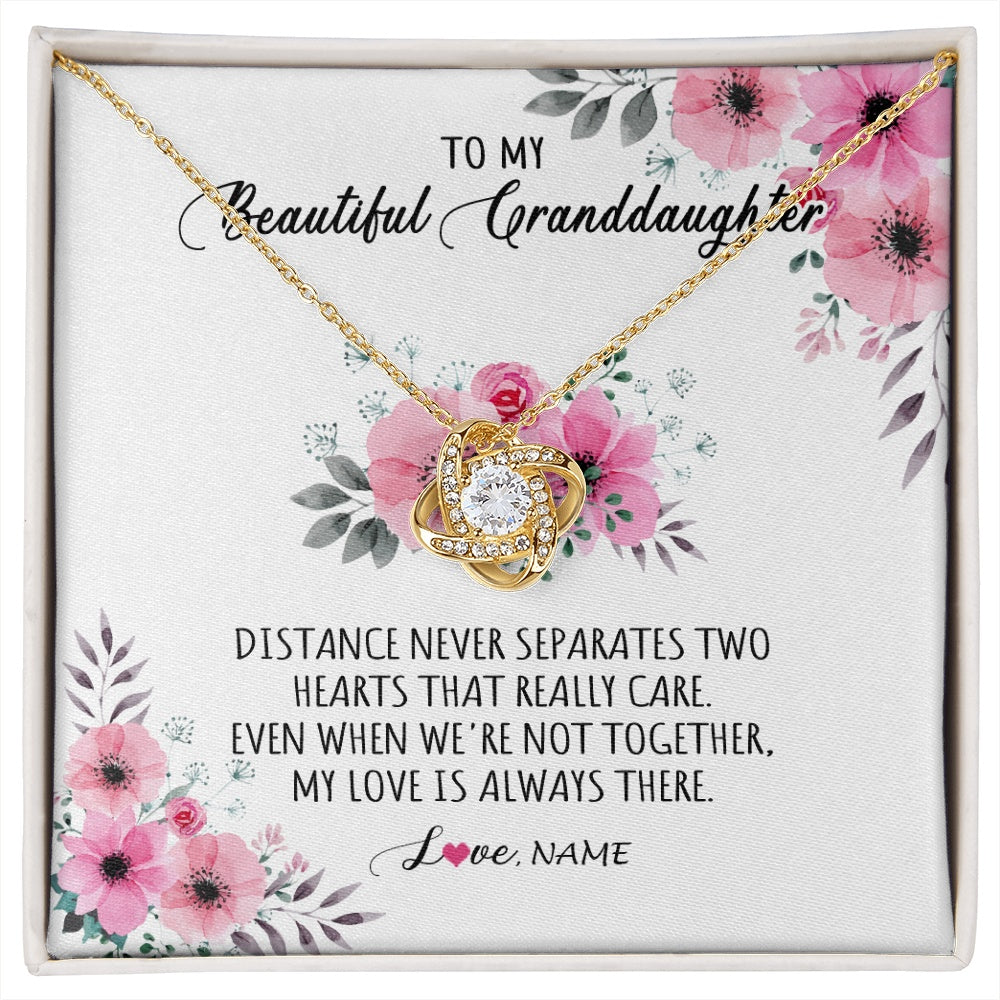 Personalized To My Granddaughter Necklace From Grandma Nana My Love Is Always There Granddaughter Birthday Customized Gift Box Message Card