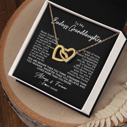 Personalized To My Granddaughter Necklace From Grandma Nana Never Forget How Much I Love You Granddaughter Birthday Christmas Customized Gift Box Message Card