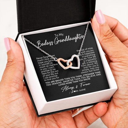 Personalized To My Granddaughter Necklace From Grandma Nana Never Forget How Much I Love You Granddaughter Birthday Christmas Customized Gift Box Message Card