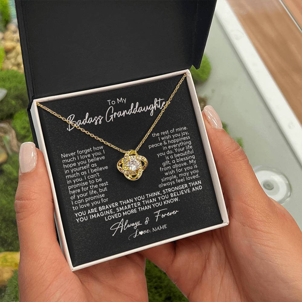 Personalized To My Granddaughter Necklace From Grandma Nana Never Forget How Much I Love You Granddaughter Birthday Christmas Customized Gift Box Message Card