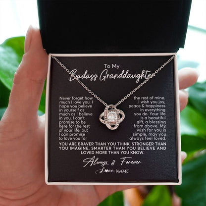 Personalized To My Granddaughter Necklace From Grandma Nana Never Forget How Much I Love You Granddaughter Birthday Christmas Customized Gift Box Message Card