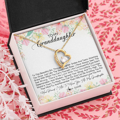 Personalized To My Granddaughter Necklace From Grandma Nana To This Beautiful Granddaughter Jewelry Birthday Christmas Customized Gift Box Message Card