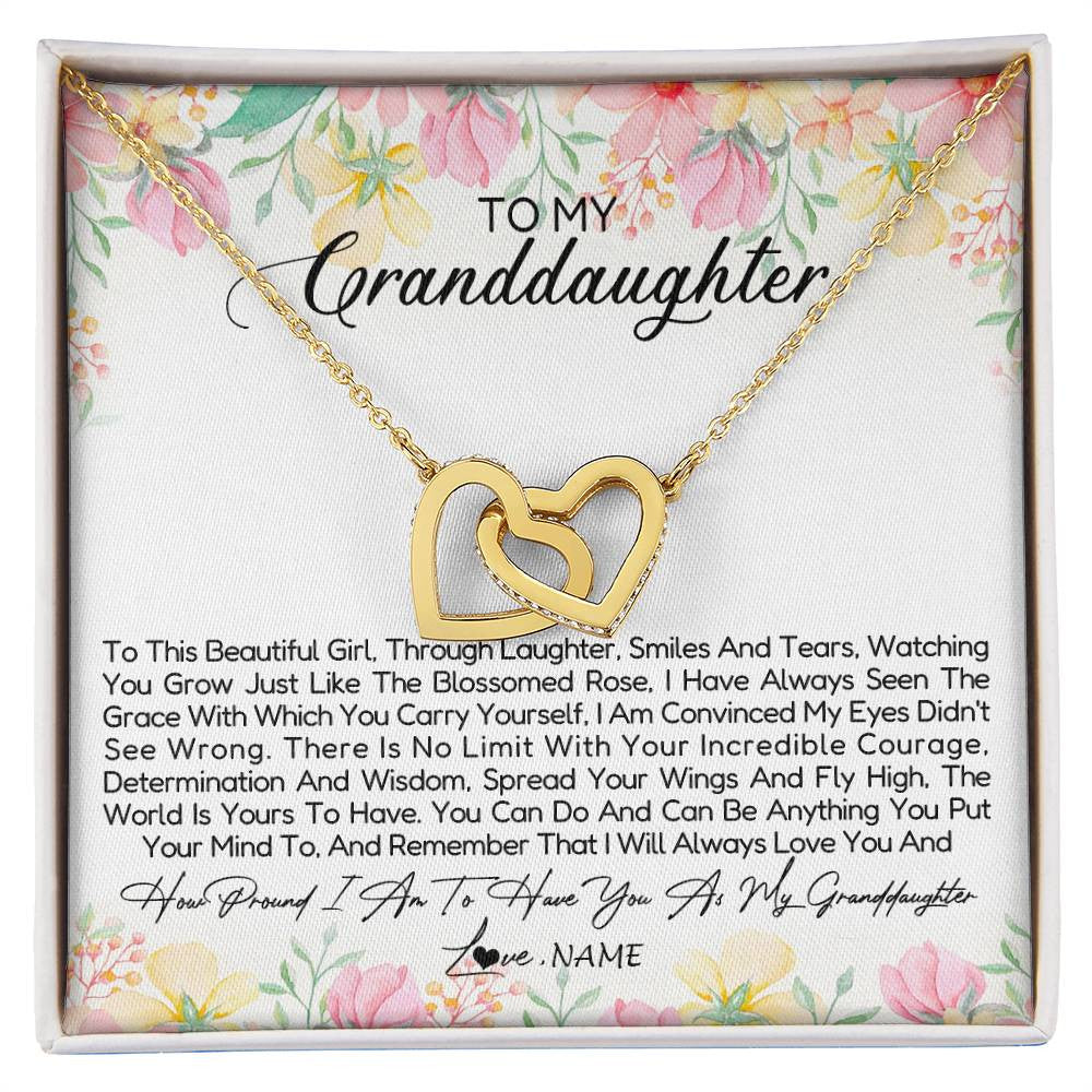 Personalized To My Granddaughter Necklace From Grandma Nana To This Beautiful Granddaughter Jewelry Birthday Christmas Customized Gift Box Message Card