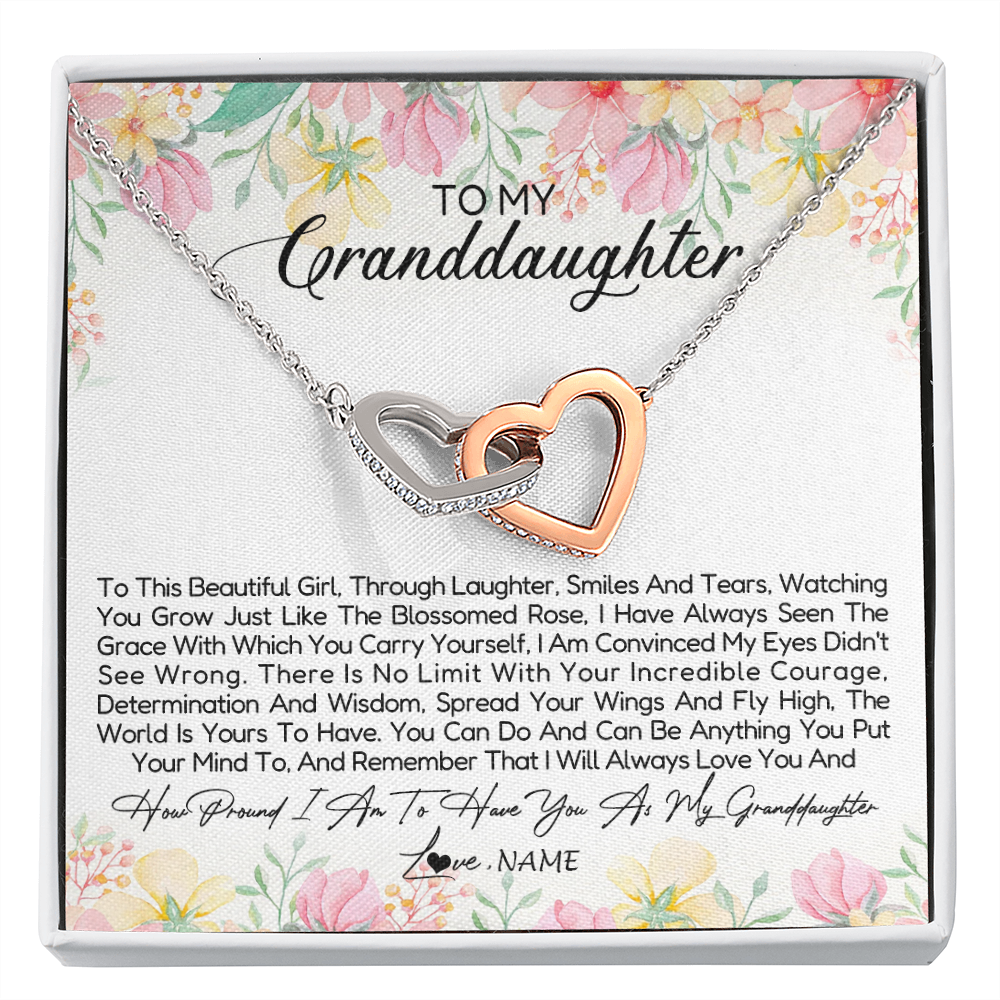 Personalized To My Granddaughter Necklace From Grandma Nana To This Beautiful Granddaughter Jewelry Birthday Christmas Customized Gift Box Message Card
