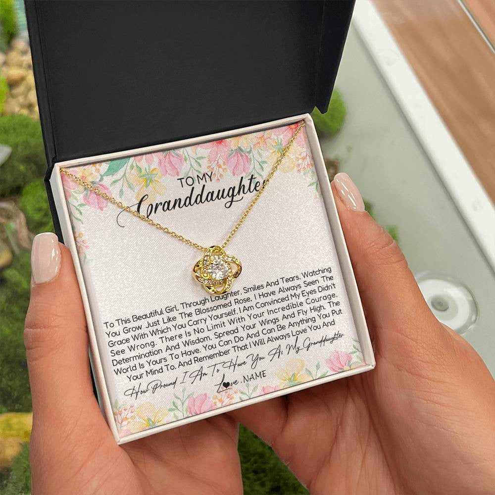 Personalized To My Granddaughter Necklace From Grandma Nana To This Beautiful Granddaughter Jewelry Birthday Christmas Customized Gift Box Message Card