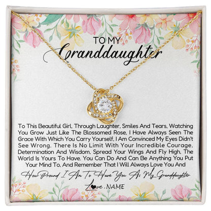 Personalized To My Granddaughter Necklace From Grandma Nana To This Beautiful Granddaughter Jewelry Birthday Christmas Customized Gift Box Message Card