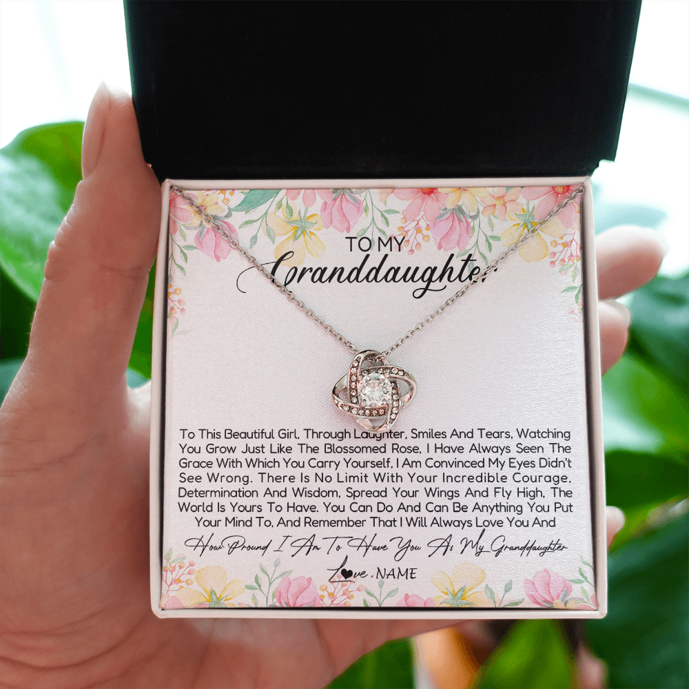 Personalized To My Granddaughter Necklace From Grandma Nana To This Beautiful Granddaughter Jewelry Birthday Christmas Customized Gift Box Message Card