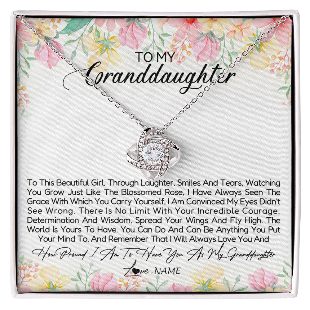 Personalized To My Granddaughter Necklace From Grandma Nana To This Beautiful Granddaughter Jewelry Birthday Christmas Customized Gift Box Message Card