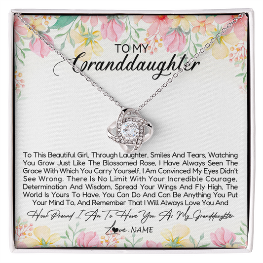 Personalized To My Granddaughter Necklace From Grandma Nana To This Beautiful Granddaughter Jewelry Birthday Christmas Customized Gift Box Message Card