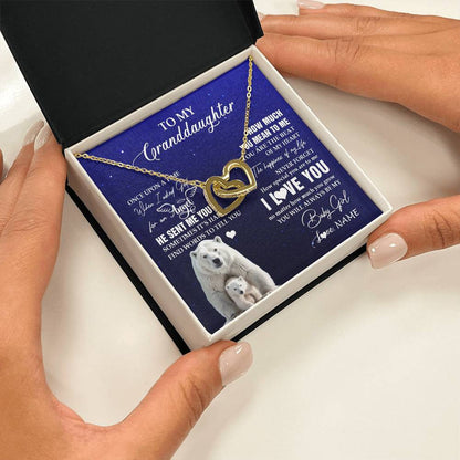 Personalized To My Granddaughter Necklace From Grandma Polar Bear Never Forget I Love You Granddaughter Birthday Christmas Customized Gift Box Message Card