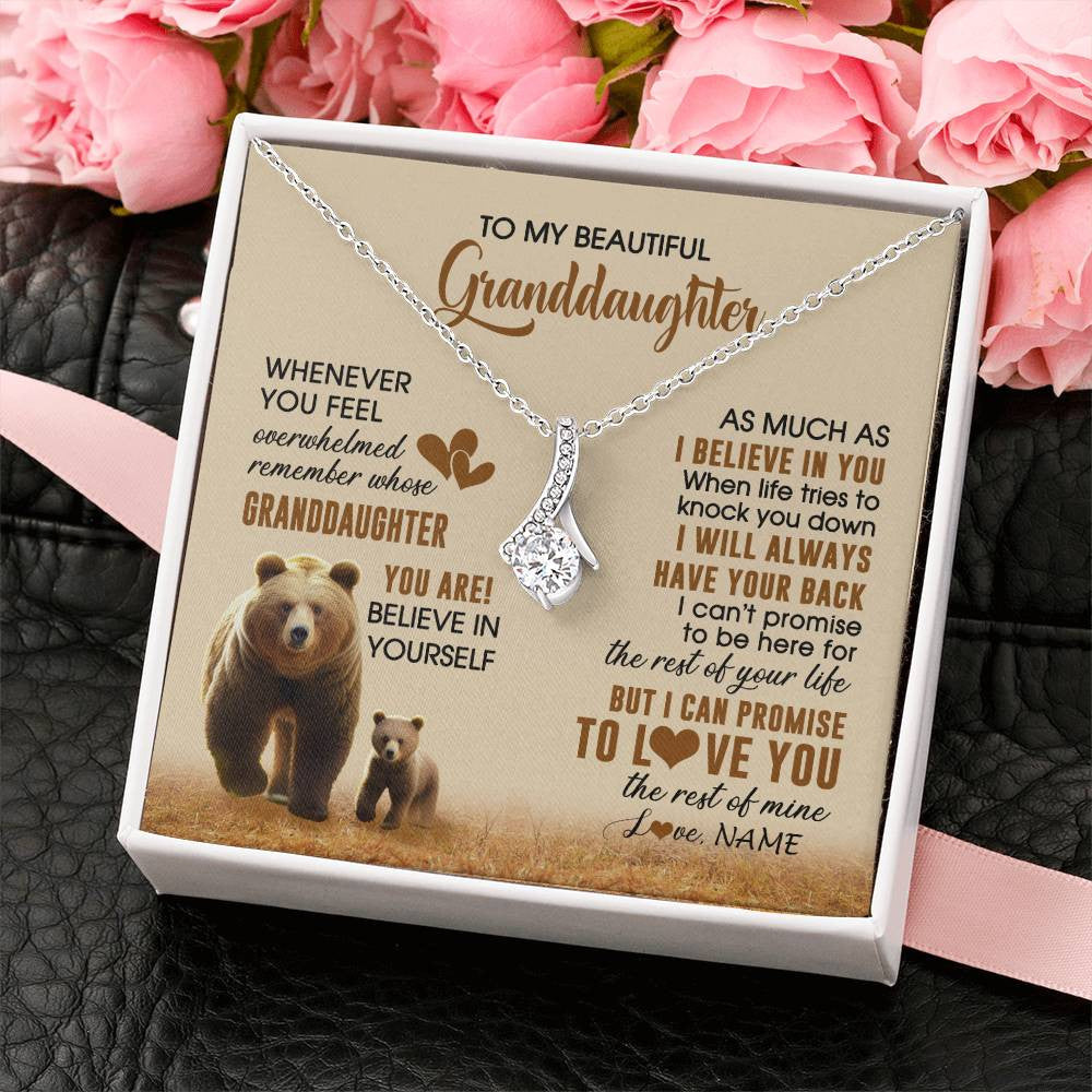 Personalized To My Granddaughter Necklace From Grandma Whenever You Feel Bear Granddaughter Birthday Gifts Gifts Christmas Customized Gift Box Message Card