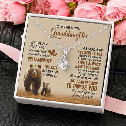 Personalized To My Granddaughter Necklace From Grandma Whenever You Feel Bear Granddaughter Birthday Gifts Gifts Christmas Customized Gift Box Message Card