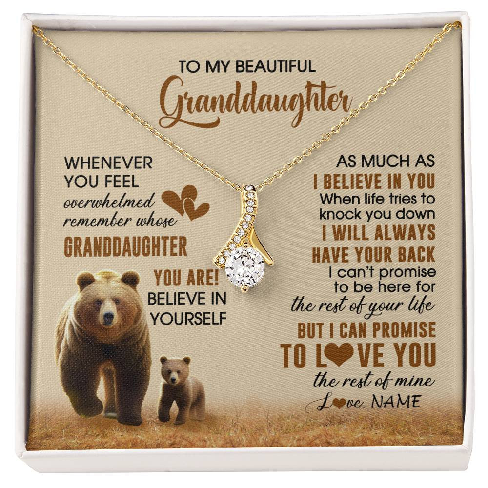Personalized To My Granddaughter Necklace From Grandma Whenever You Feel Bear Granddaughter Birthday Gifts Gifts Christmas Customized Gift Box Message Card