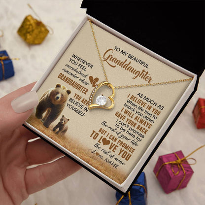 Personalized To My Granddaughter Necklace From Grandma Whenever You Feel Bear Granddaughter Birthday Gifts Gifts Christmas Customized Gift Box Message Card