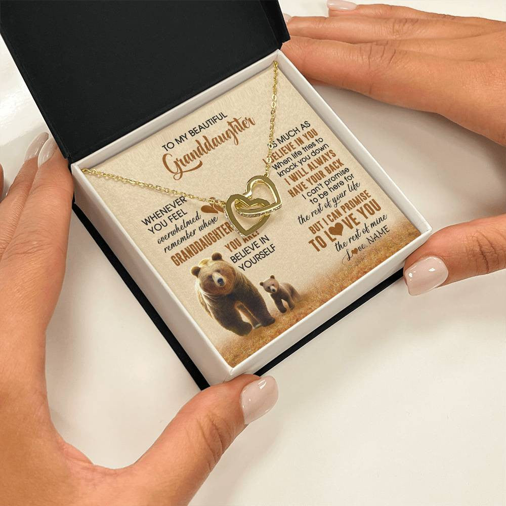 Personalized To My Granddaughter Necklace From Grandma Whenever You Feel Bear Granddaughter Birthday Gifts Gifts Christmas Customized Gift Box Message Card