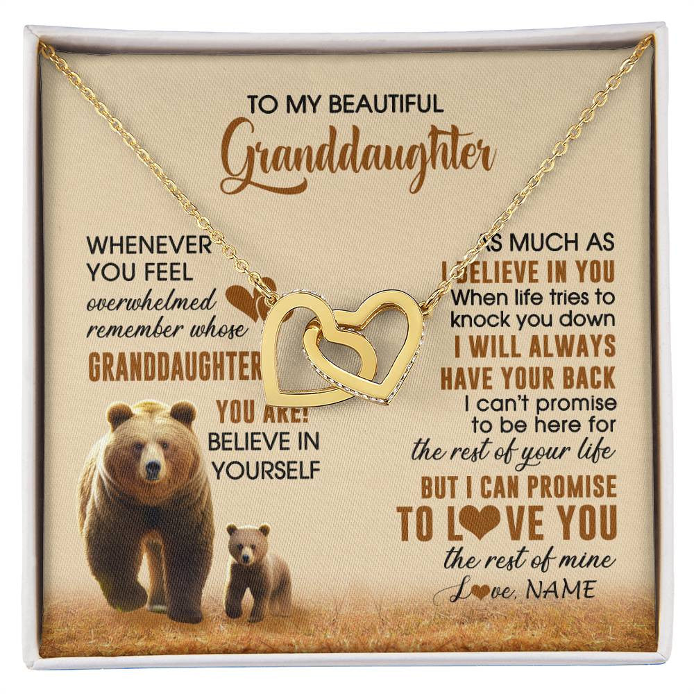 Personalized To My Granddaughter Necklace From Grandma Whenever You Feel Bear Granddaughter Birthday Gifts Gifts Christmas Customized Gift Box Message Card