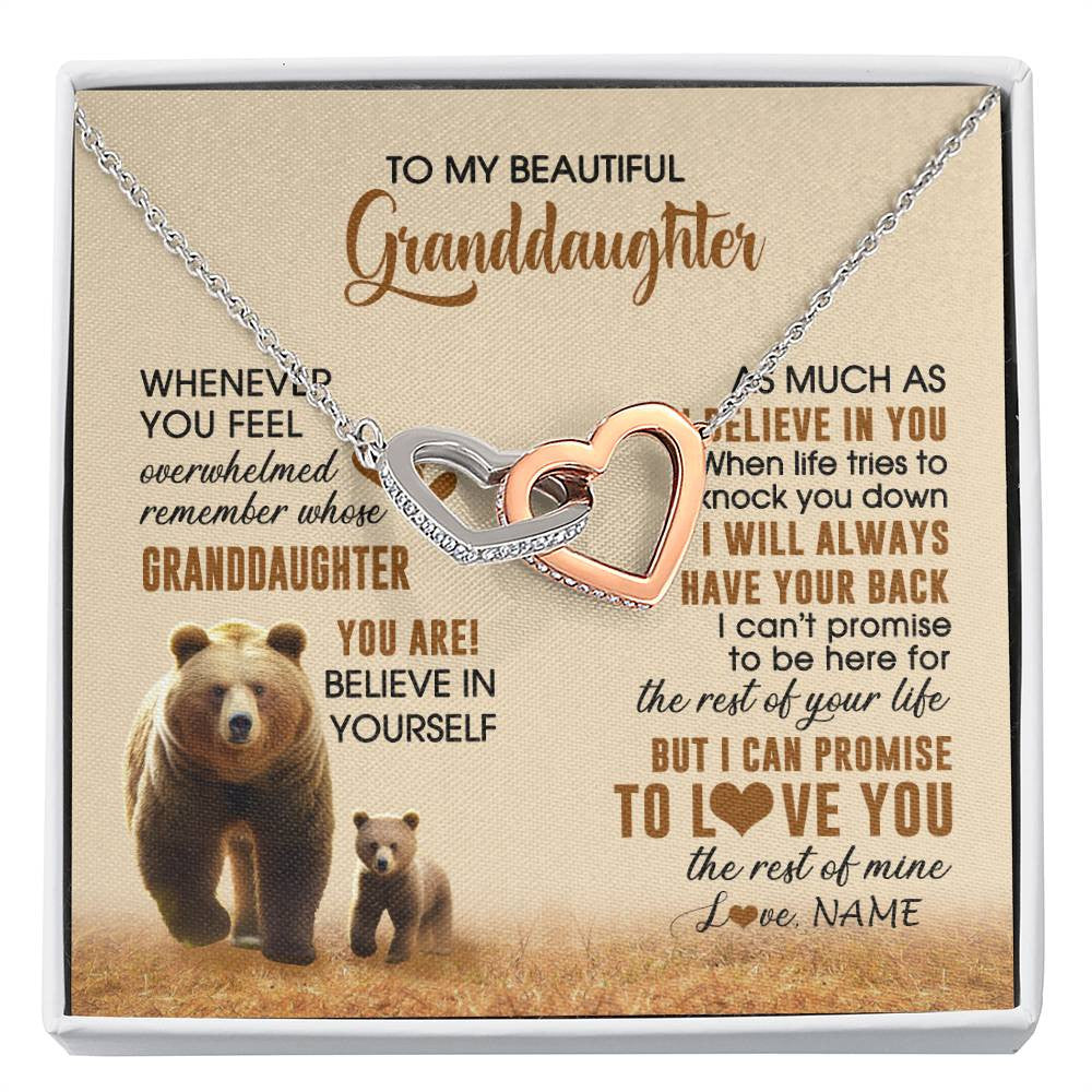 Personalized To My Granddaughter Necklace From Grandma Whenever You Feel Bear Granddaughter Birthday Gifts Gifts Christmas Customized Gift Box Message Card
