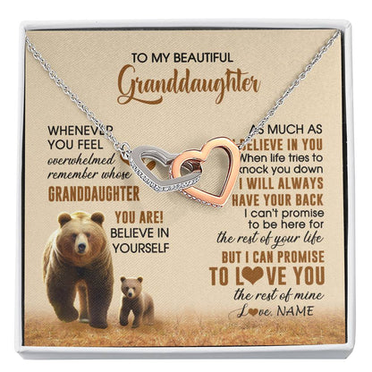Personalized To My Granddaughter Necklace From Grandma Whenever You Feel Bear Granddaughter Birthday Gifts Gifts Christmas Customized Gift Box Message Card