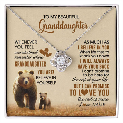 Personalized To My Granddaughter Necklace From Grandma Whenever You Feel Bear Granddaughter Birthday Gifts Gifts Christmas Customized Gift Box Message Card