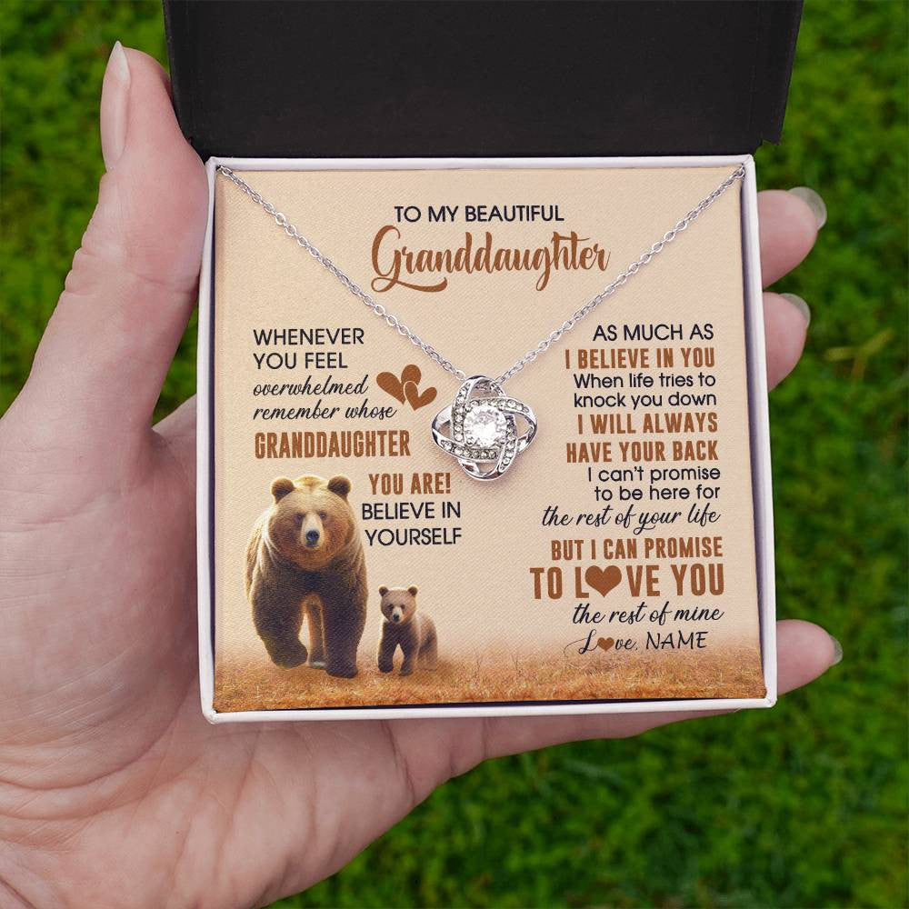 Personalized To My Granddaughter Necklace From Grandma Whenever You Feel Bear Granddaughter Birthday Gifts Gifts Christmas Customized Gift Box Message Card