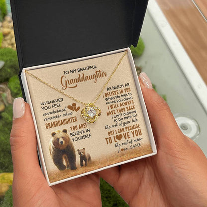 Personalized To My Granddaughter Necklace From Grandma Whenever You Feel Bear Granddaughter Birthday Gifts Gifts Christmas Customized Gift Box Message Card