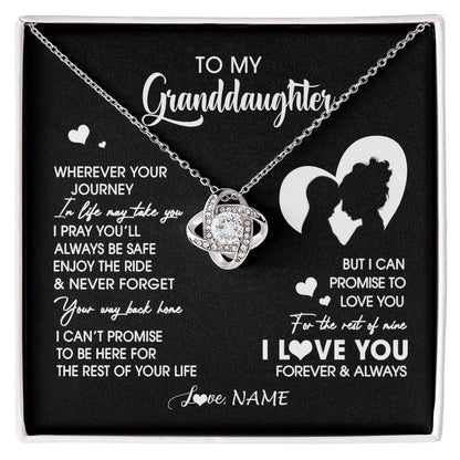 Personalized To My Granddaughter Necklace From Grandma Wherever Your Journey Granddaughter Birthday Gifts Graduation Christmas Customized Gift Box Message Card
