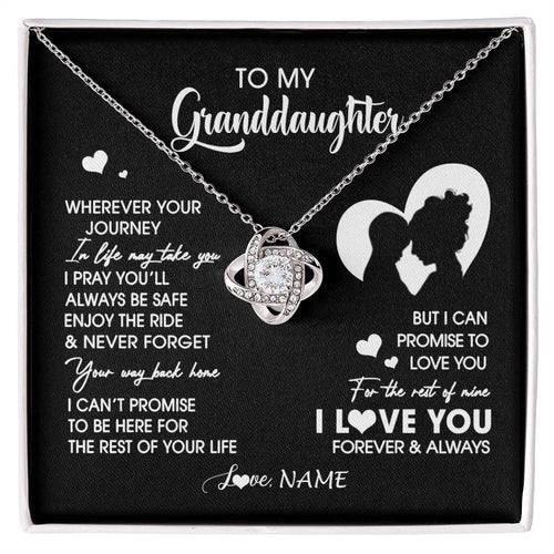 Personalized To My Granddaughter Necklace From Grandma Wherever Your Journey Granddaughter Birthday Gifts Graduation Christmas Customized Gift Box Message Card