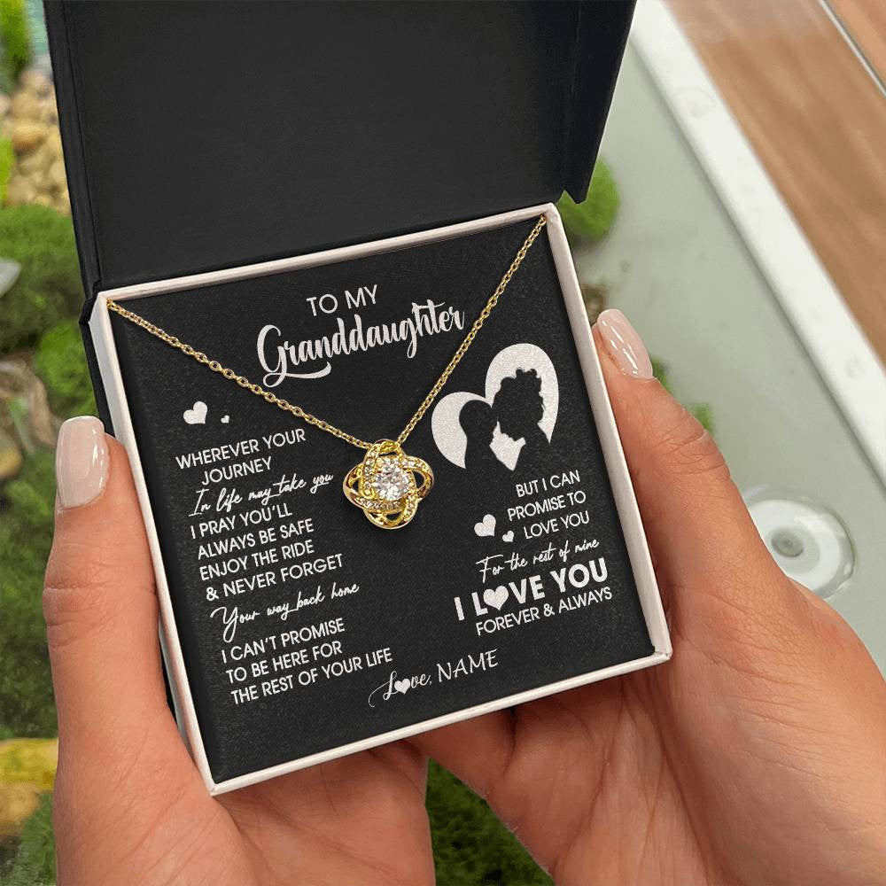 Personalized To My Granddaughter Necklace From Grandma Wherever Your Journey Granddaughter Birthday Gifts Graduation Christmas Customized Gift Box Message Card