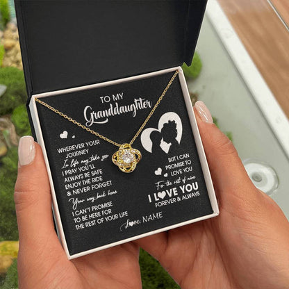 Personalized To My Granddaughter Necklace From Grandma Wherever Your Journey Granddaughter Birthday Gifts Graduation Christmas Customized Gift Box Message Card